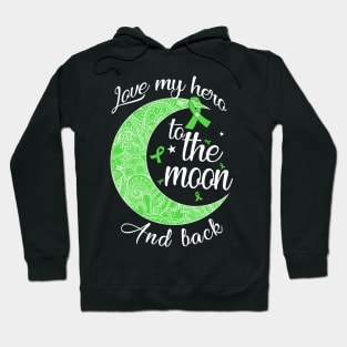 love lymphoma hero to the moon and back Hoodie